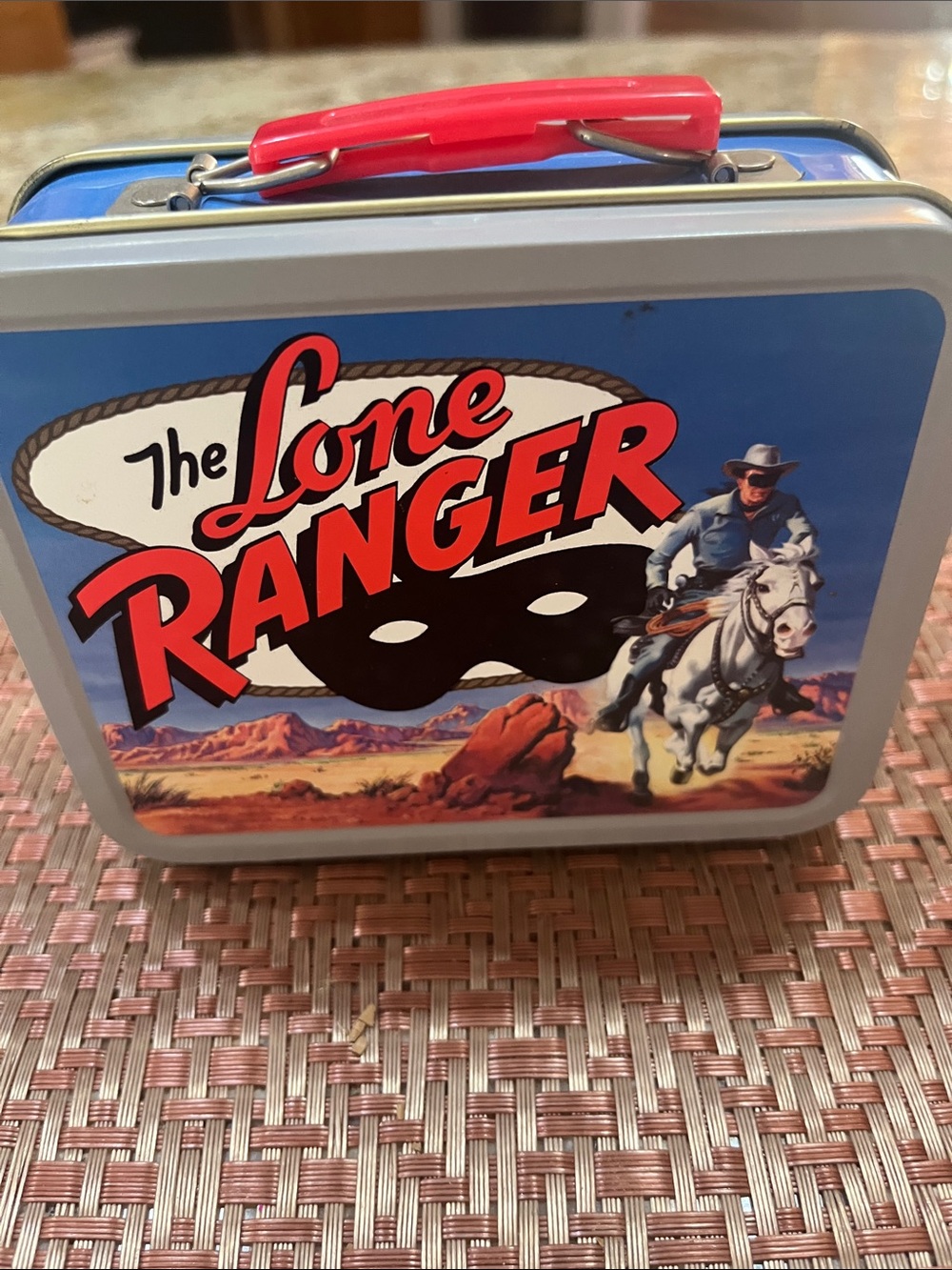 Metal Lunchbox - Blue and Red